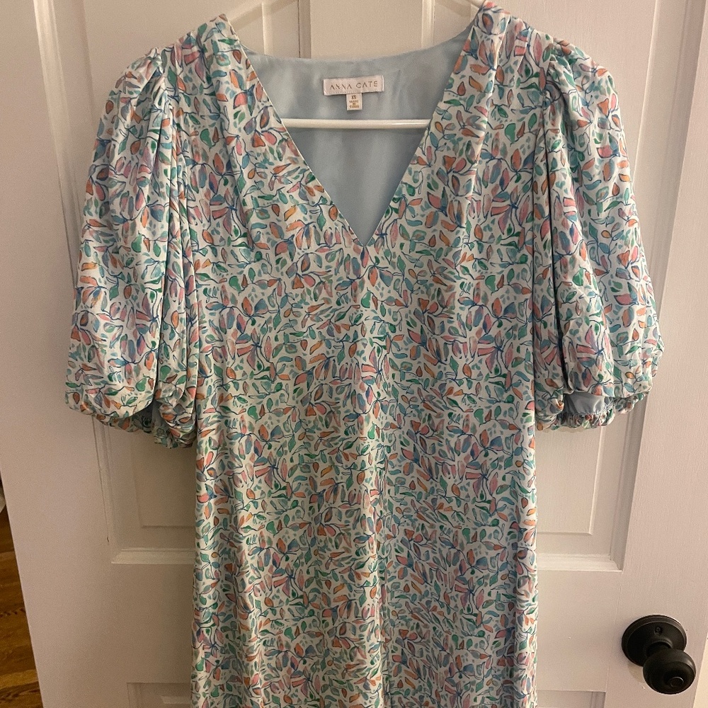 Anna Cate Puff Sleeve Floral Dress Size XS